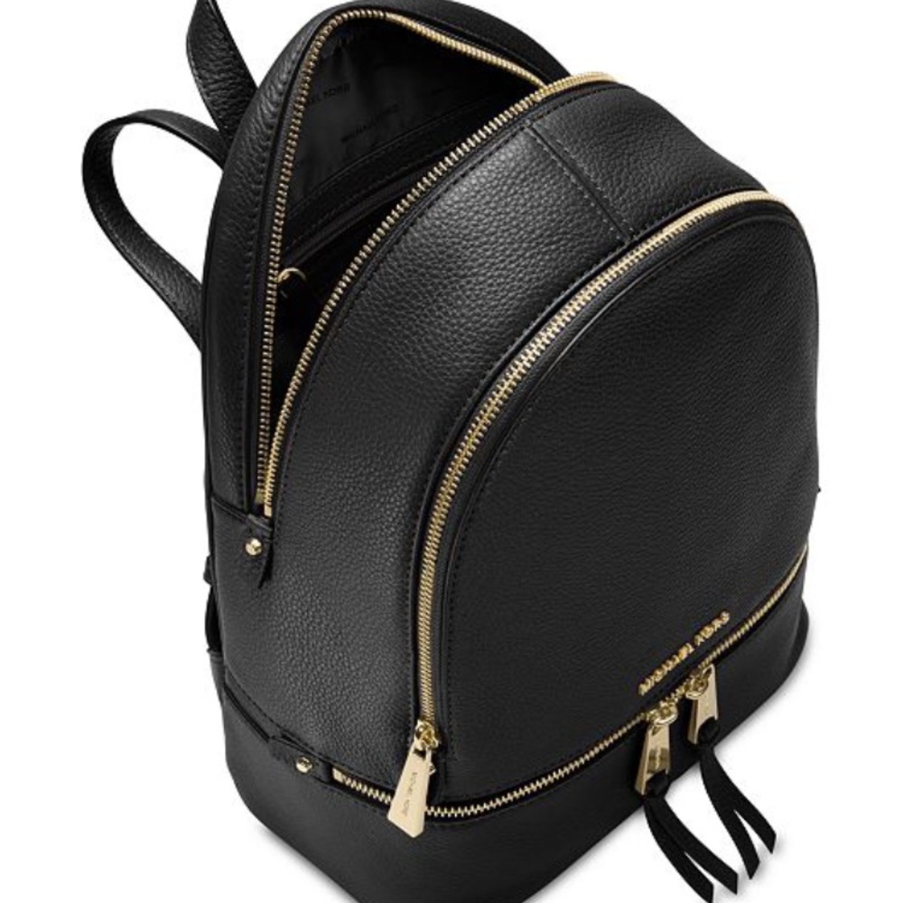 Black and Gold Michael Kors Backpack - Picture 2 of 8